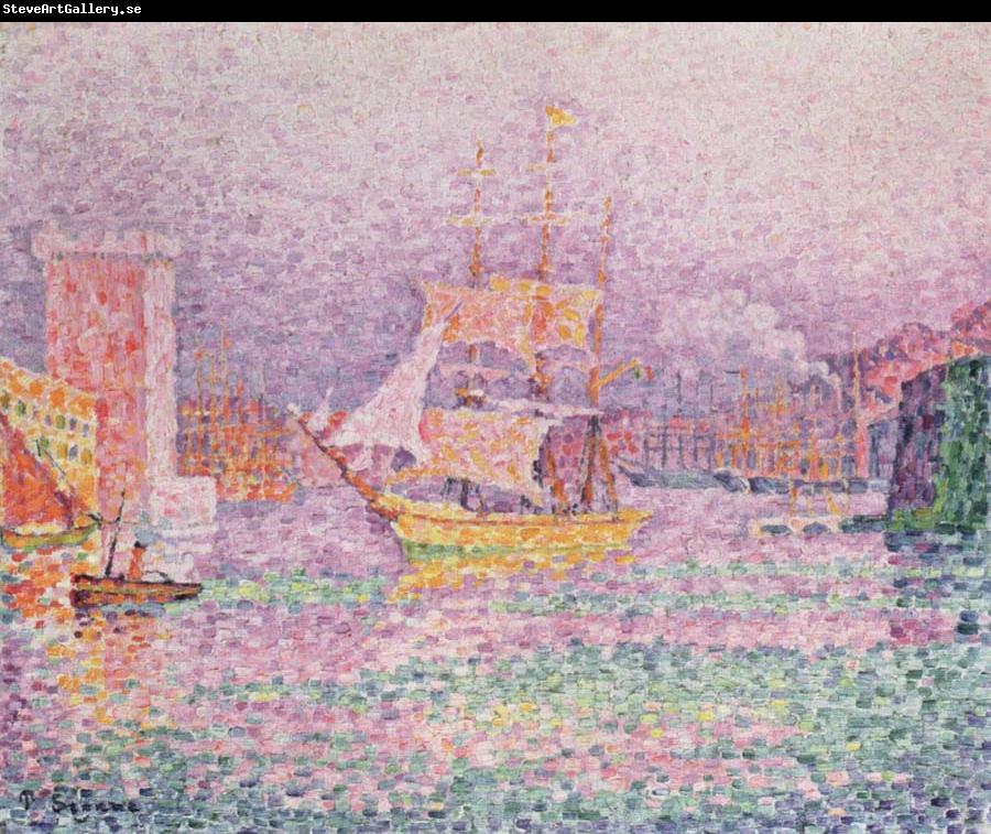 Paul Signac the harbor at marseilles